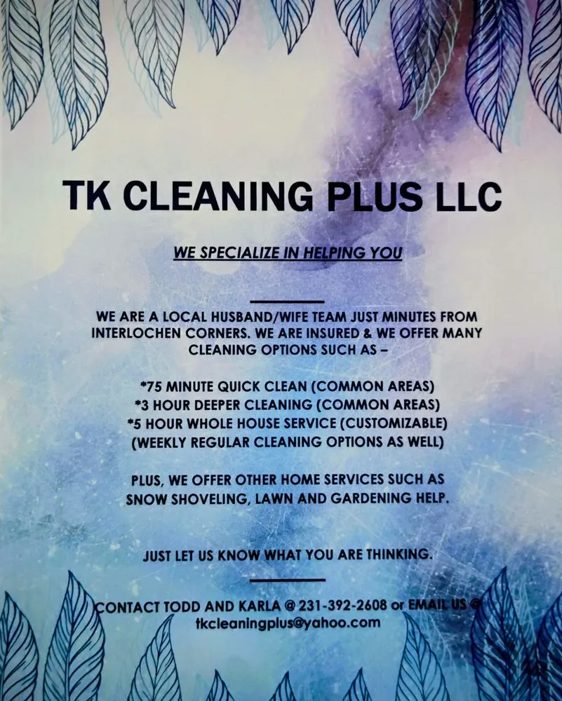 Reliable yard cleanup service in Interlochen, MI - TK Cleaning Plus