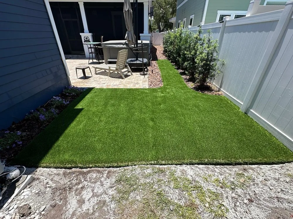 Custom outdoor landscaping in Tampa, FL - TK Turf
