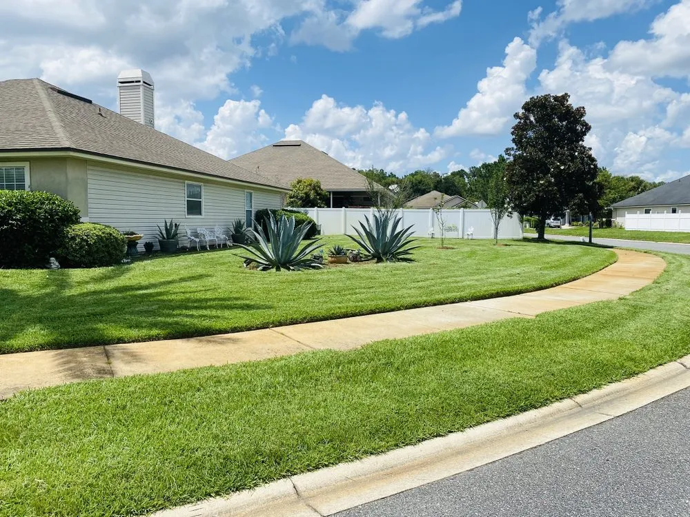 Professional landscape installation in Jacksonville, FL by TK’S Lawn Care & Home Services