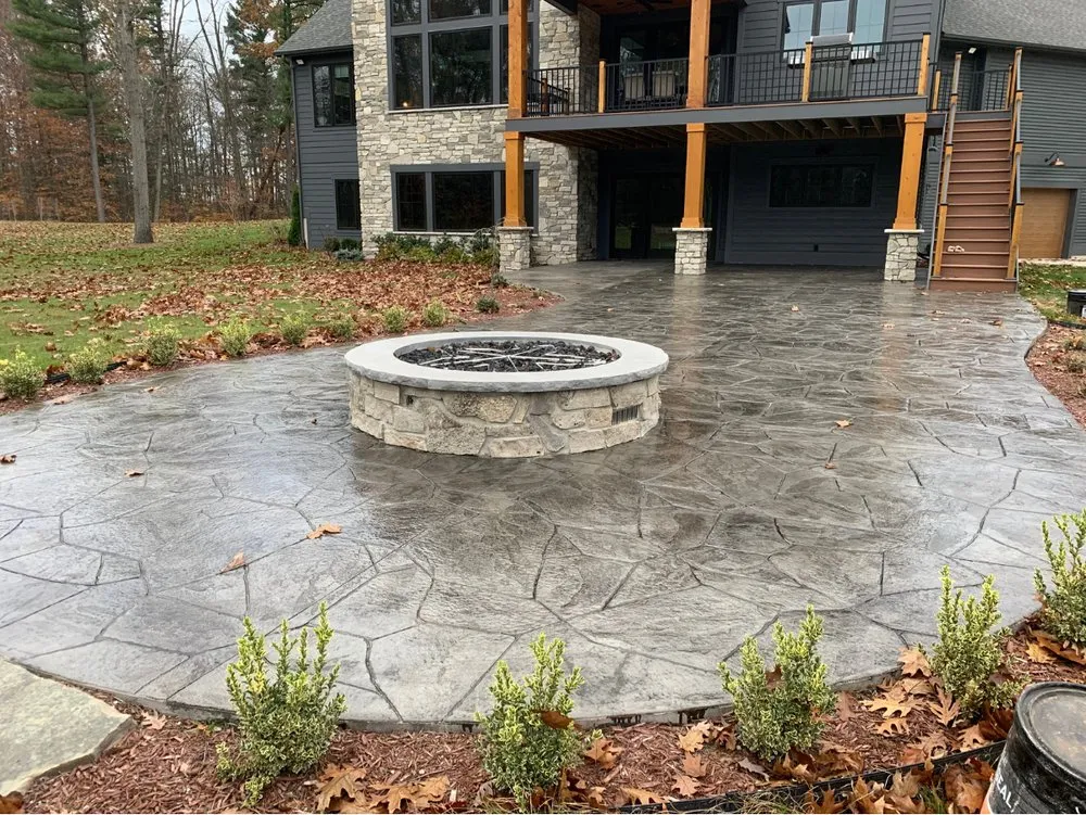 Affordable landscape design for homes in Holland, MI by TLC Concrete and Landscape