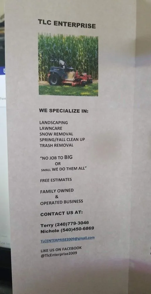 Professional yard maintenance experts serving Boonsboro, MD - TLC ENTERPRISE