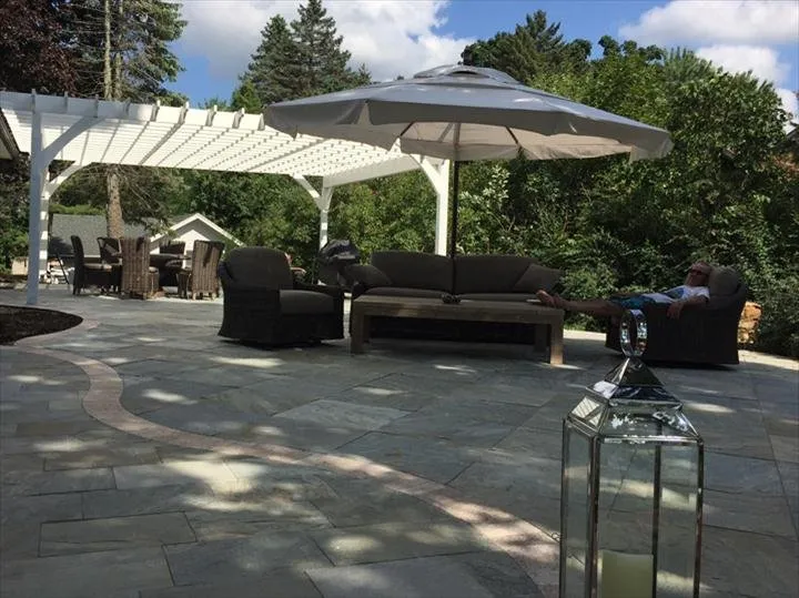 Custom outdoor landscaping for residential properties in East Troy, WI by TLC Landscaping