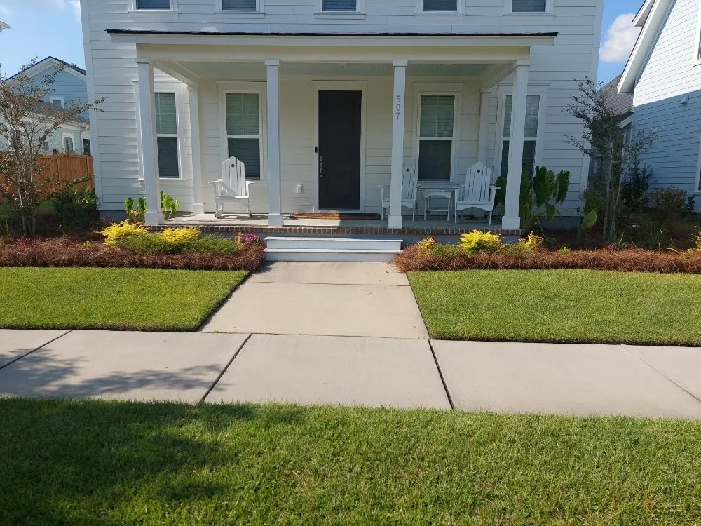 Local lawn mowing service with custom design in Summerville, SC by TLC Lawncare and Landscaping