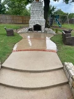Custom yard cleanup service with custom design in Wheatland, OK by TLC Outdoors