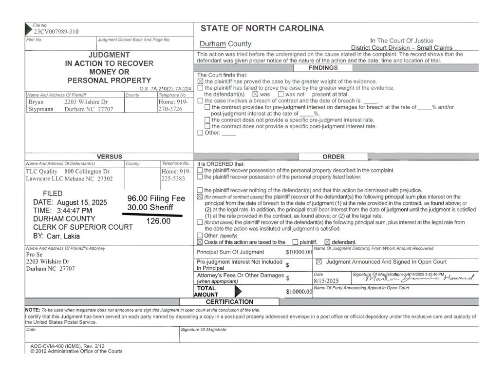 Professional lawn mowing service for beautiful yards in Mebane, NC by TLC Quality Lawn Care