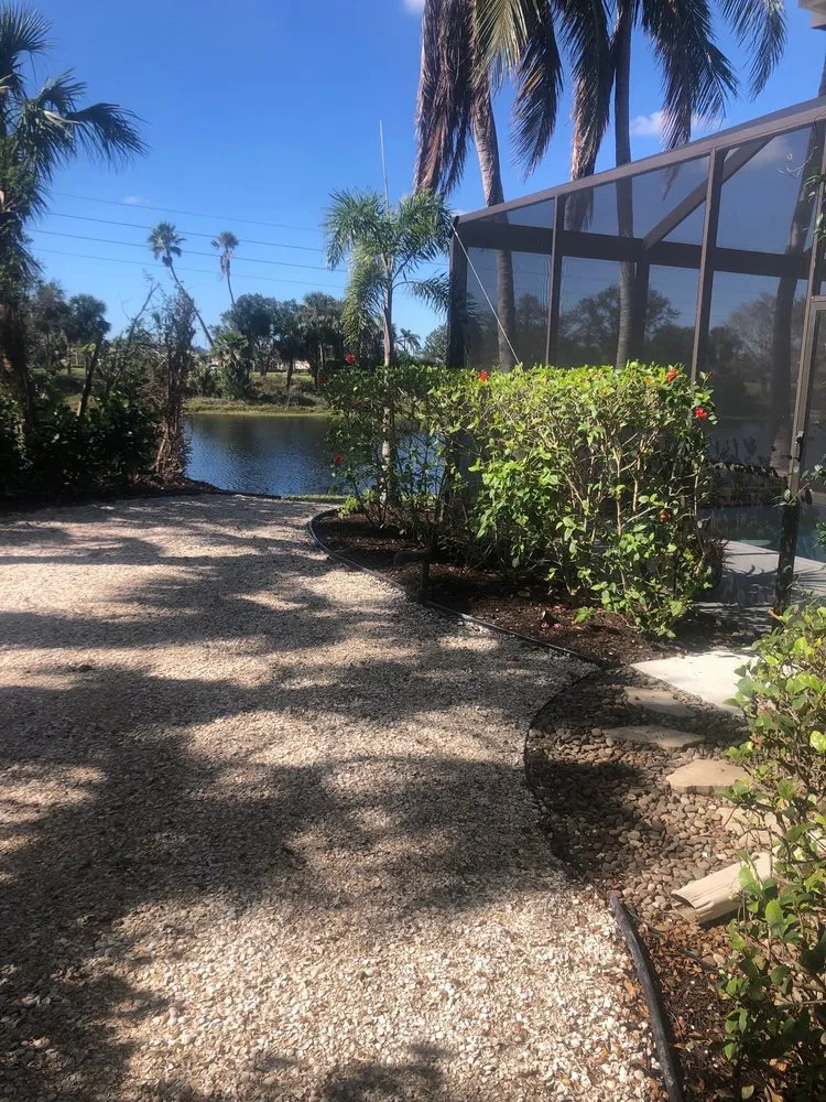 Custom garden landscaping in Fort Myers, FL by TLS Lawn & Tree Service