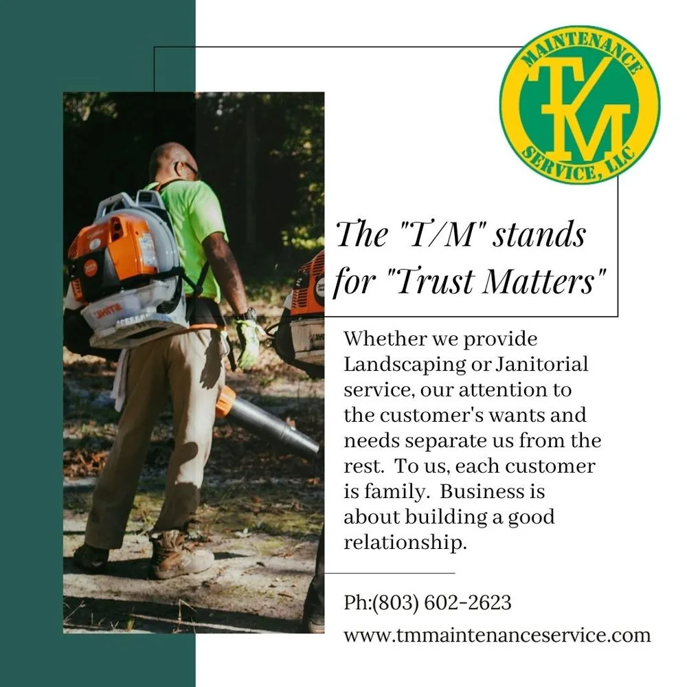 Expert residential landscaping experts serving Columbia, SC - T/M Maintenance Service
