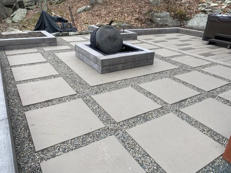 Custom residential landscaping in Hawley, PA by TM Morey