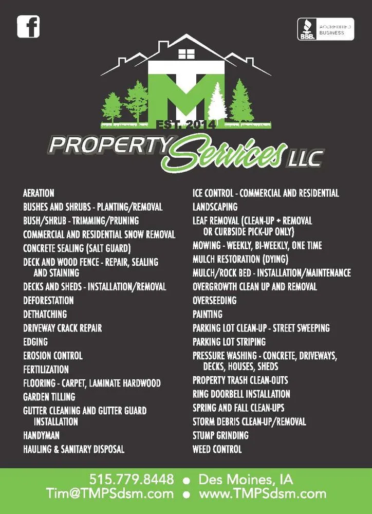 Professional yard maintenance in Des Moines, IA - TM Property Services LLC