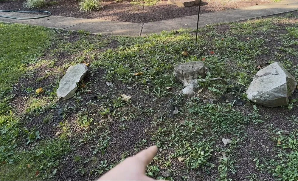 Custom landscape installation in Reading, PA - TM Stump Grinding