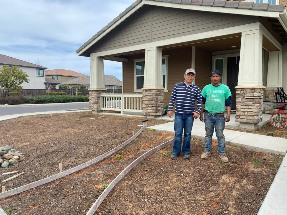 Affordable garden landscaping for homes across Stockton, CA - TN General Construction