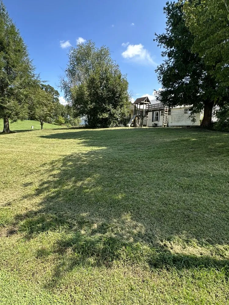 Professional lawn mowing service for homes in Marion, NC by TNE Lawn & Trimming