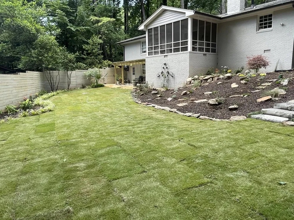 Affordable lawn mowing service for beautiful yards in Peachtree Corners, GA by TNP Landscaping