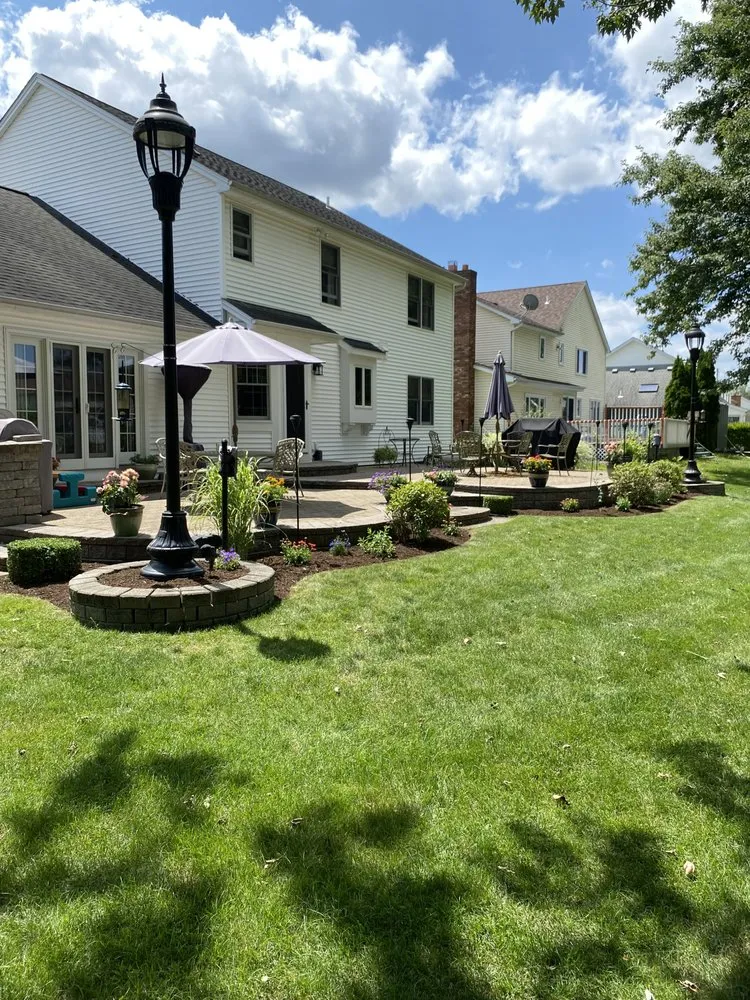 Local landscape installation with custom design across Batavia, NY - TNT Exteriors
