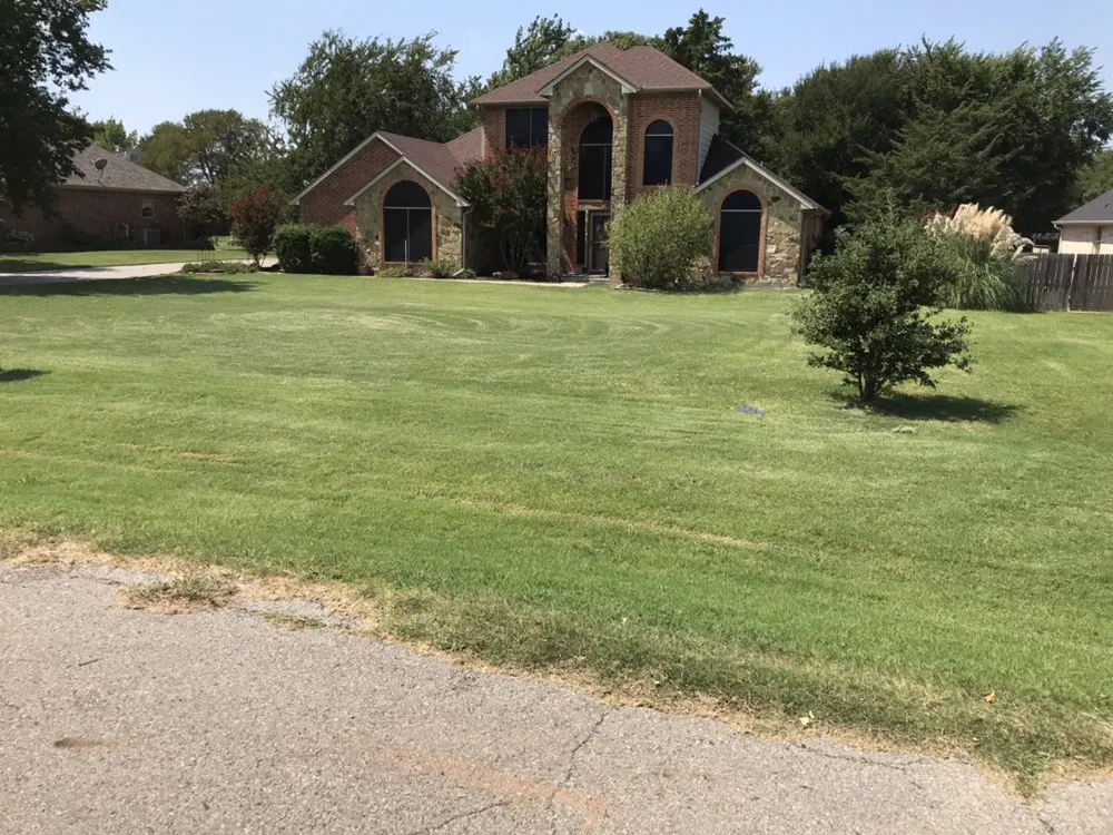 Local landscape installation in Sherman, TX by TNT Landscaping