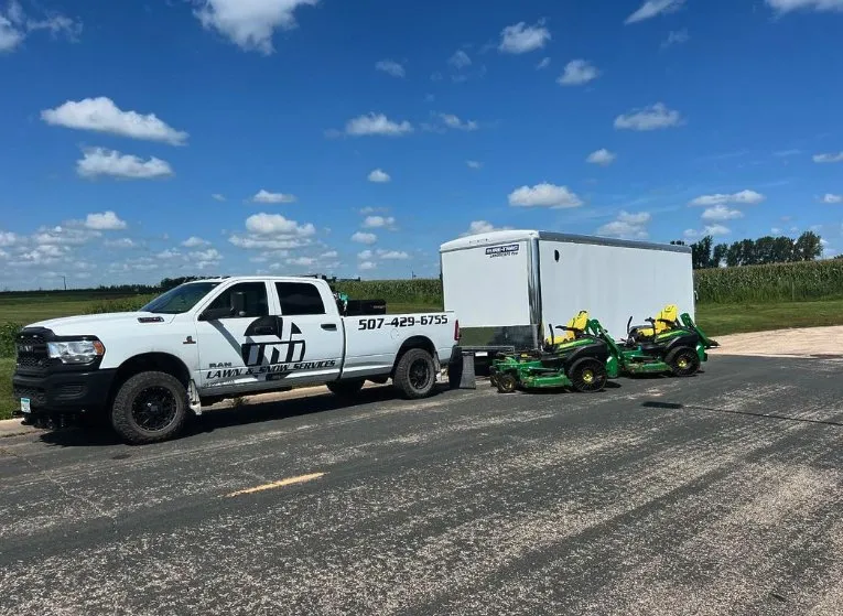 Trusted lawn mowing service for homes in Fountain, MN by Tnt Lawn and Snow Services