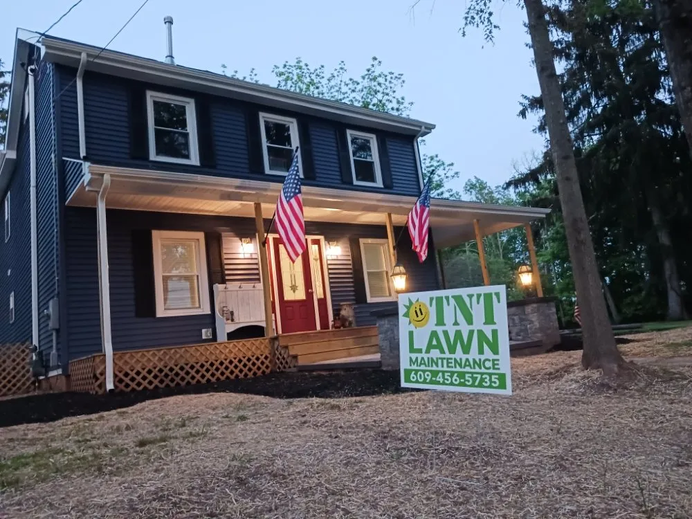 Custom garden landscaping in Pennington, NJ by TNT Lawn Maintenance