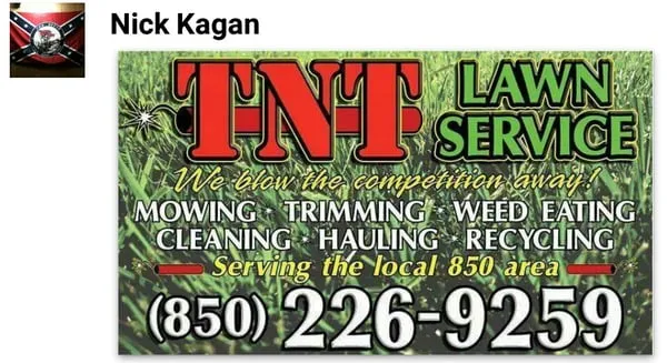 TNT Lawn Service Logo
