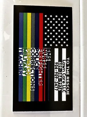 To The Rescue Lawn Care Logo