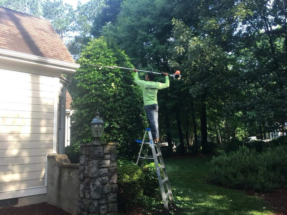 Custom residential landscaping in Wake Forest, NC by Tobby’s lawn care llc