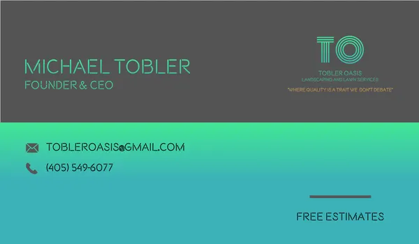 Tobler Oasis Landscaping and Lawn Services Logo