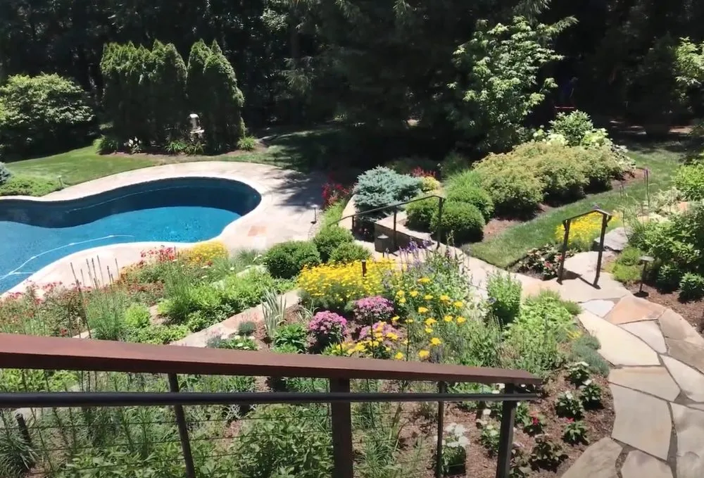 Custom residential landscaping in Oakland, NJ by Todé Landscape Contractors
