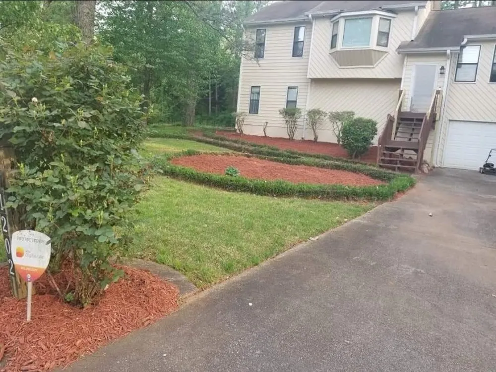 Custom landscaping services for beautiful yards in Marietta, GA by Today's Pinestraw and Landscaping Services
