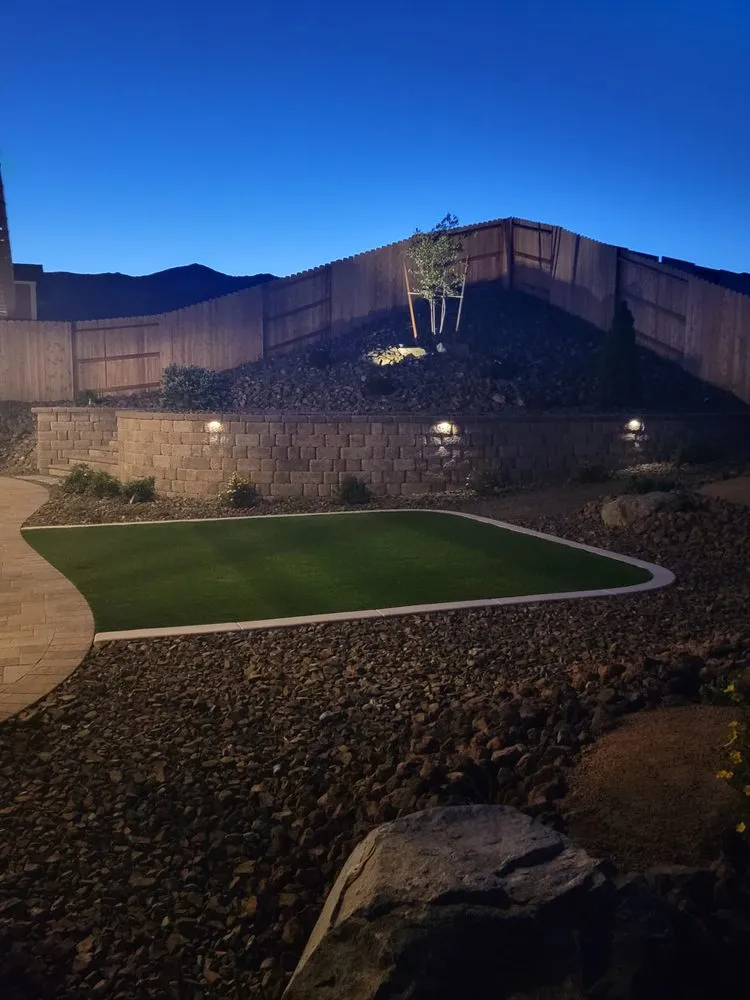 Custom landscape design for residential properties in Carson City, NV by Tom Ediss Landscape