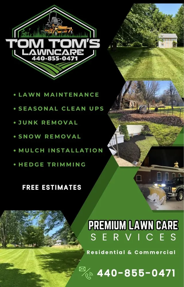 Affordable lawn care service for residential properties in Geneva, OH by Tom Tom's Lawncare