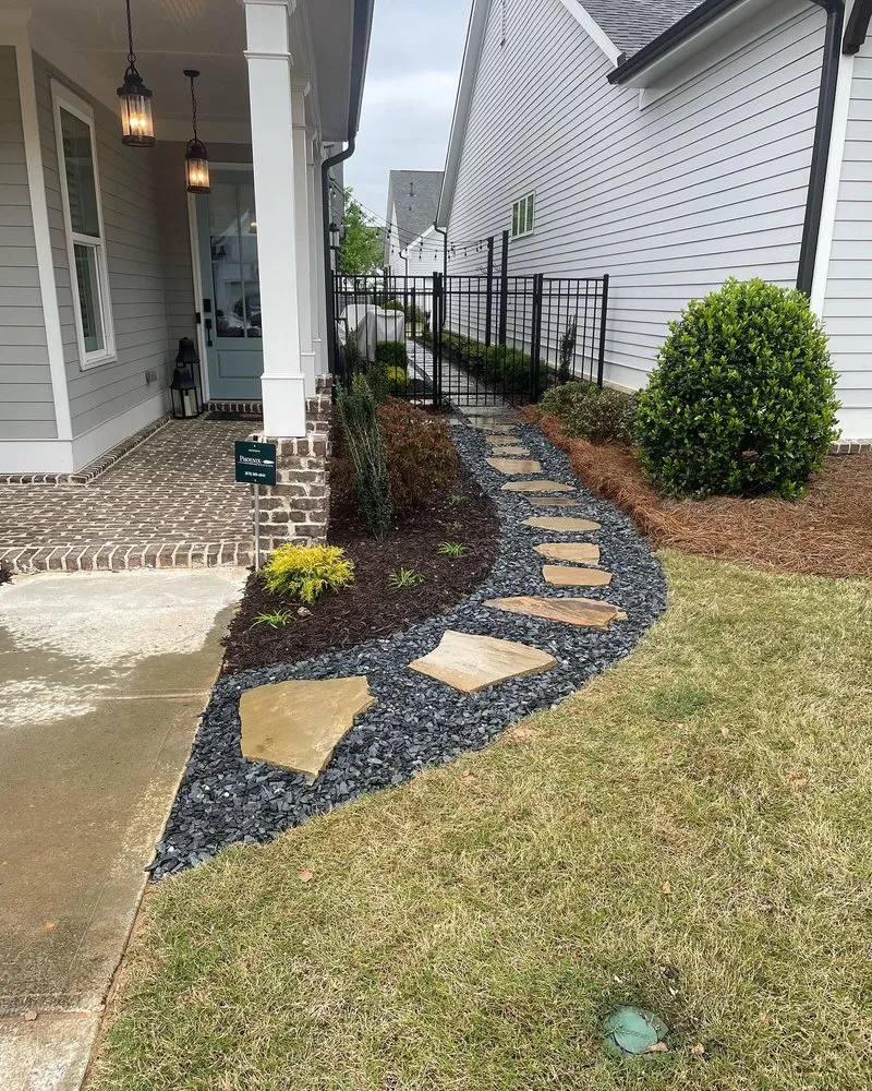 Top-rated garden landscaping for beautiful yards in Woodstock, GA by Tomahawk Turf Landscape