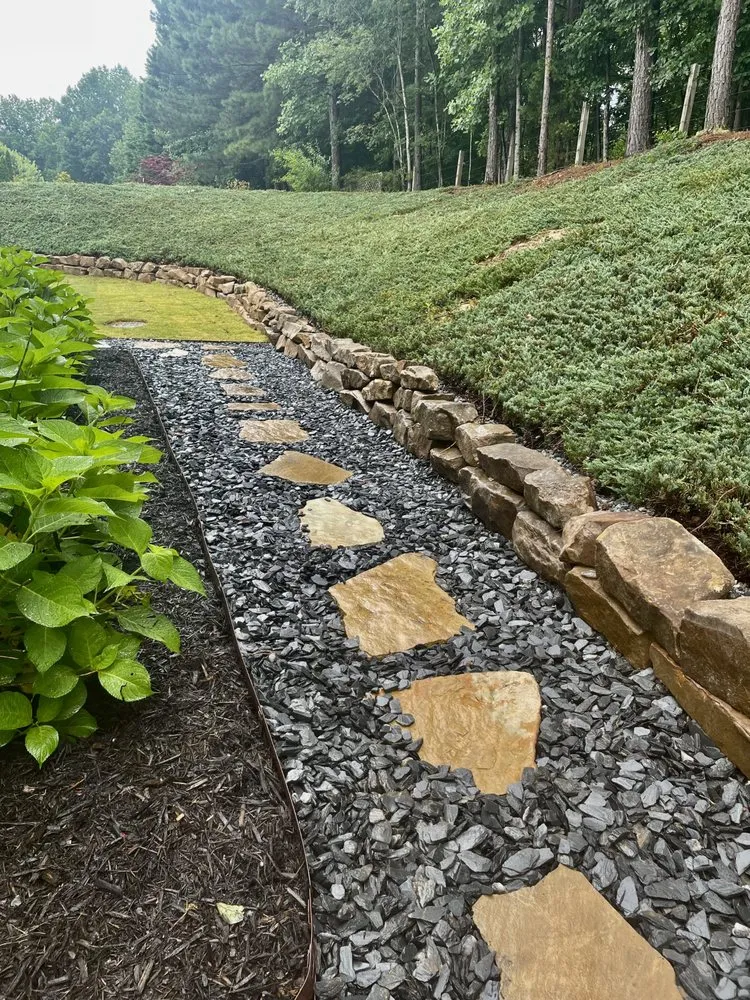 Local outdoor landscaping for beautiful yards in Woodstock, GA by Tomahawk Turf Landscape