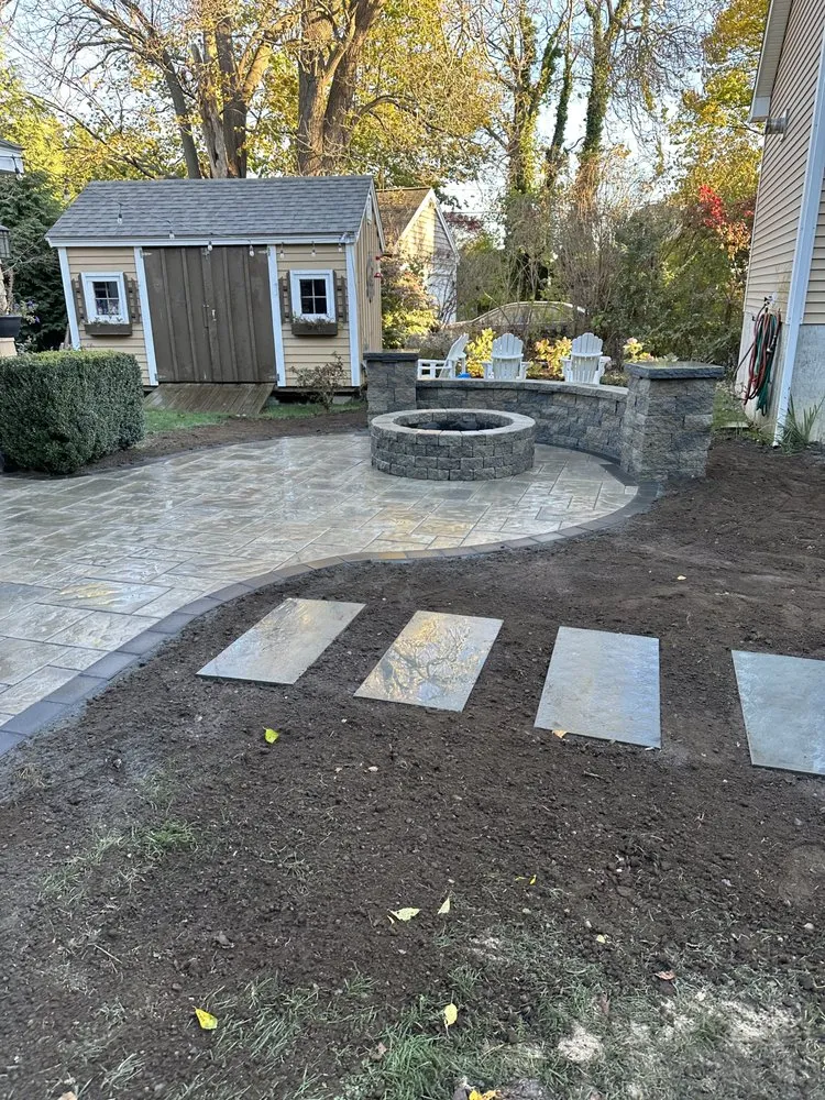 Professional residential landscaping with custom design in Rockland, MA by Tomaz Construction & Design
