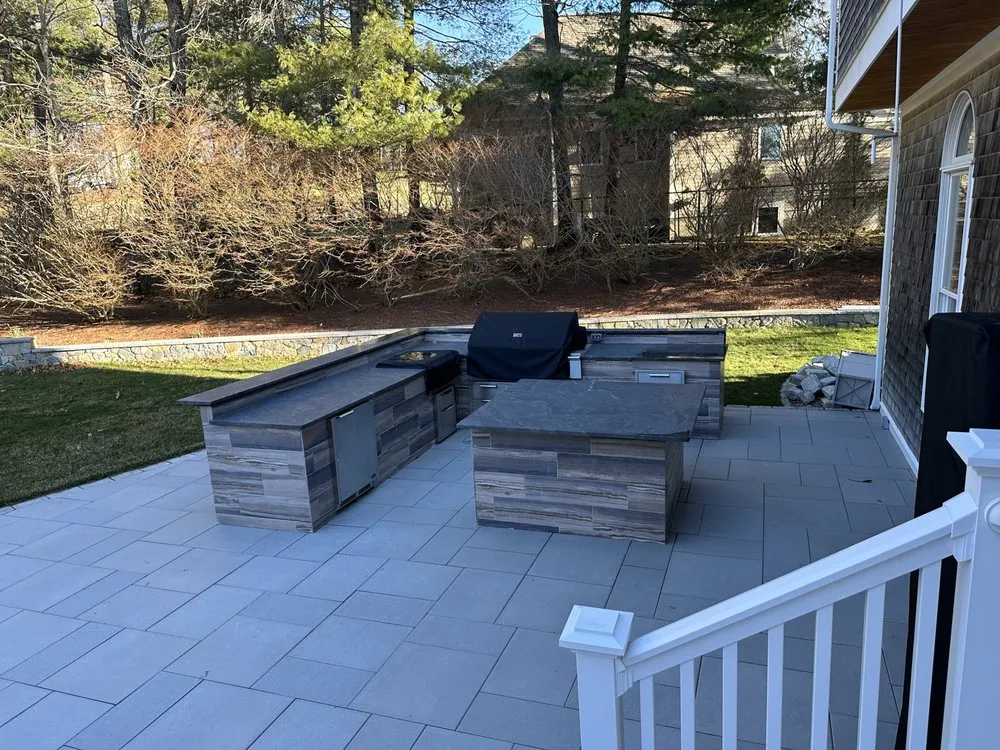 Trusted outdoor landscaping for outdoor upgrades in Rockland, MA by Tomaz Construction & Design