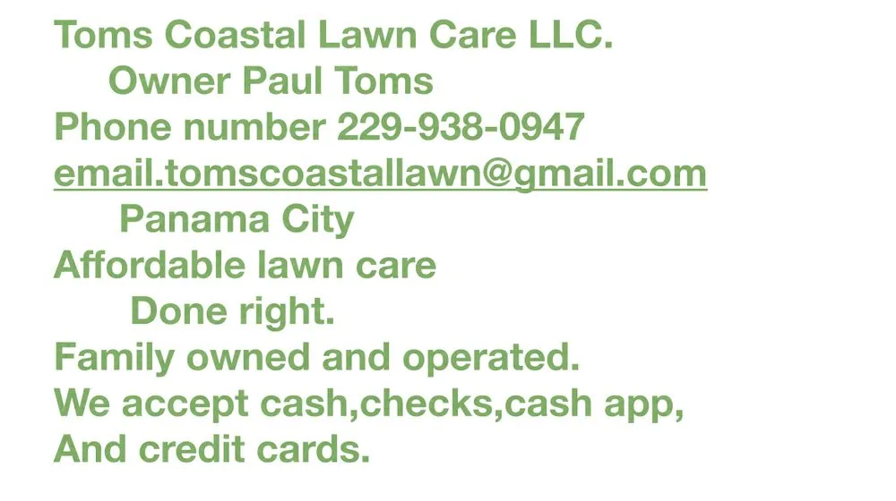 Reliable landscape installation in Panama City, FL - Toms Coastal Lawn Care