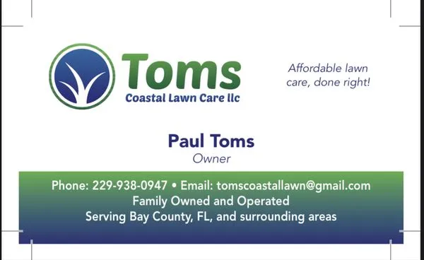 Toms Coastal Lawn Care Logo