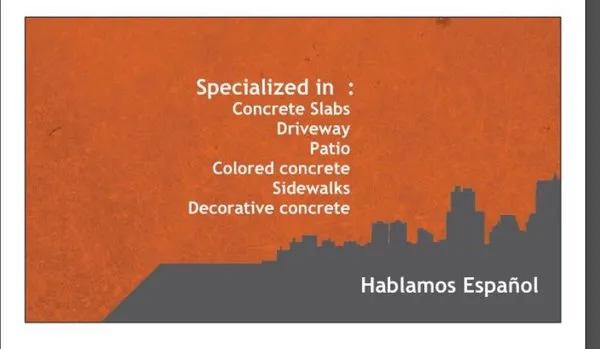 Tom's Concrete Construction Logo