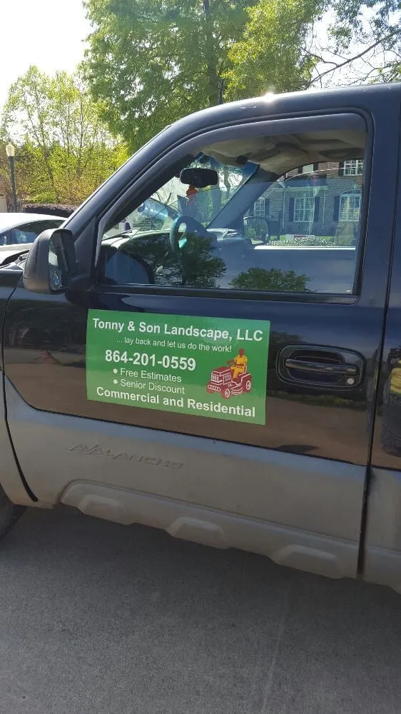 Custom lawn mowing service in Greenville, SC by Tonny and Son's Landscaping