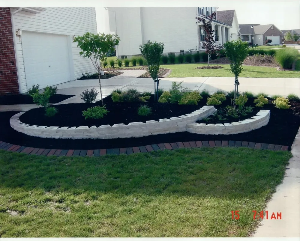 Affordable landscape installation in Highland, IL by Tony Johnson Landscaping