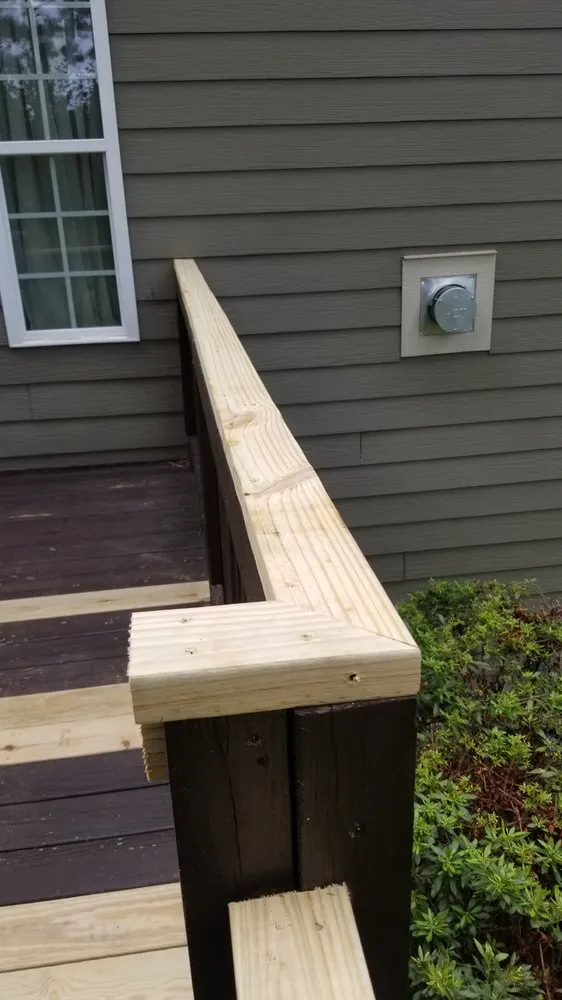 Custom garden landscaping with custom design in Linden, NC by Tony Lawn and Maintenance