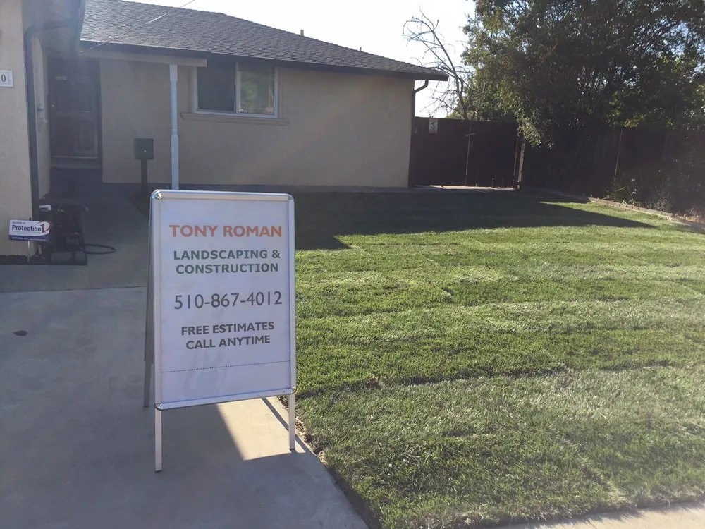 Local landscape installation in San Leandro, CA - Tony Roman