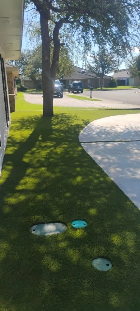 Affordable landscape installation with custom design in Midland, TX by Tony Turf