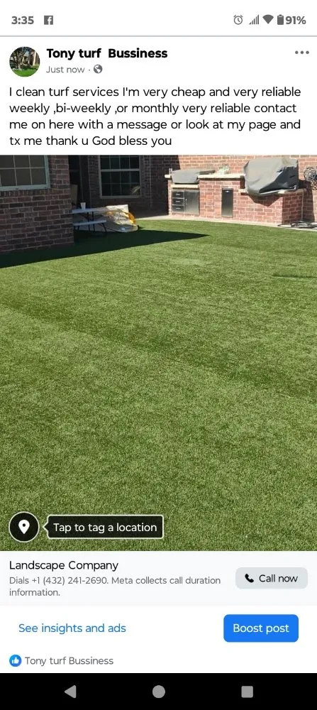 Professional landscape installation with custom design across Midland, TX - Tony Turf