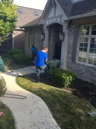 Custom lawn care service with custom design in Lawrence Township, IN by Tony’s Concrete and Landscaping