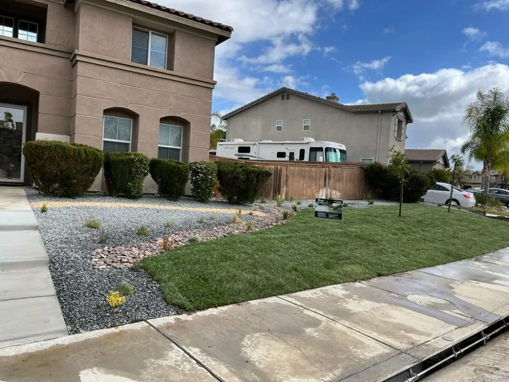 Custom lawn mowing service in Riverside, CA by Tony's Hardscape Design