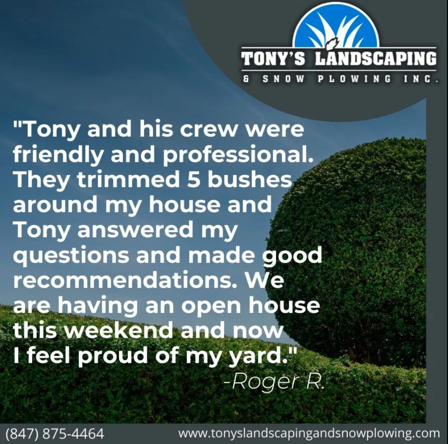 Trusted yard maintenance in Waukegan, IL by Tony's Landscaping & Snow Plowing