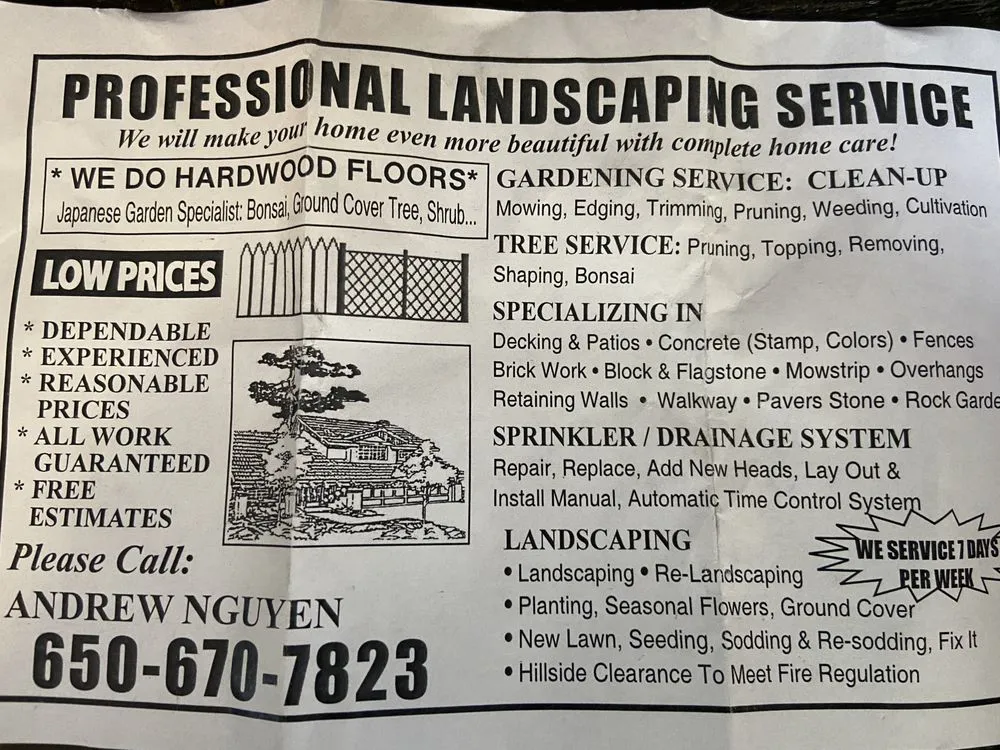 Reliable yard maintenance in South San Francisco, CA - Tony’s Landscaping Services