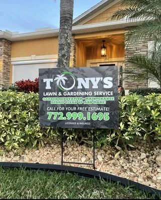 Tony’s Lawn and Gardening Logo