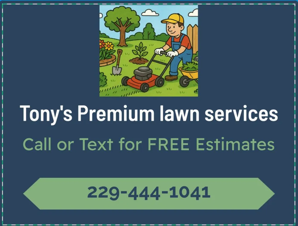 Top-rated yard maintenance for beautiful yards in Tifton, GA by Tony’s Premium Lawn Services