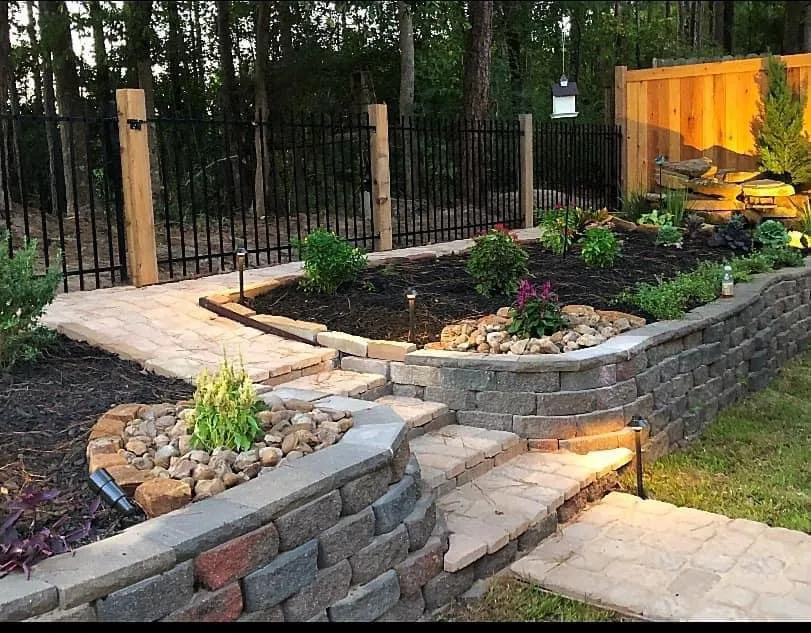 Professional garden landscaping in Livingston, TX by Toole's Lawn Care & Landscaping