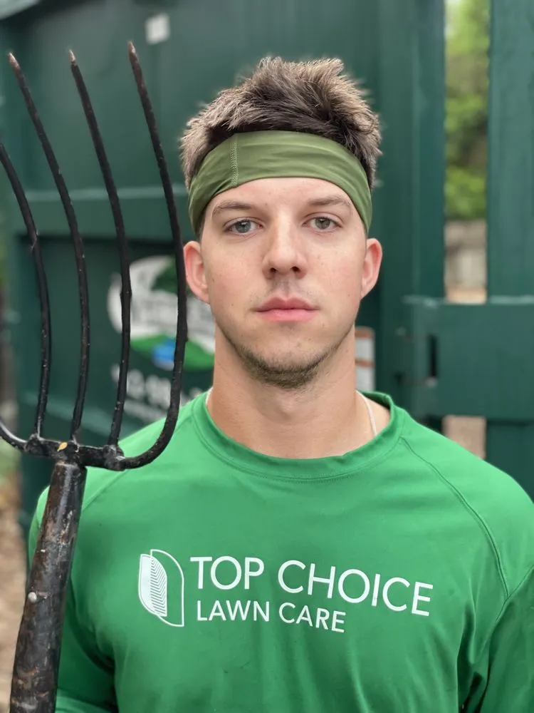 Custom outdoor landscaping with custom design in Austin, TX by Top Choice Lawn Care